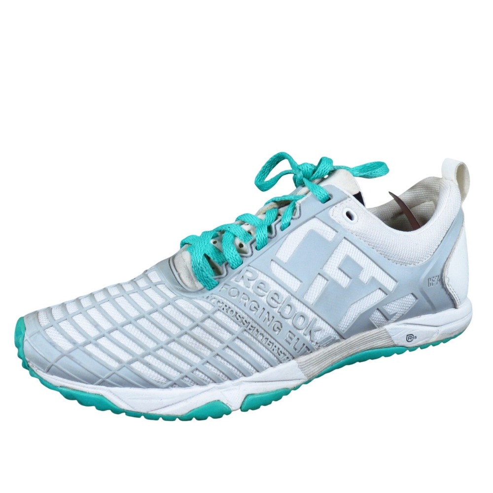 Reebok CrossFit Sprint TR CF74 Women Athletic Shoe Size 7.5 Training White Teal